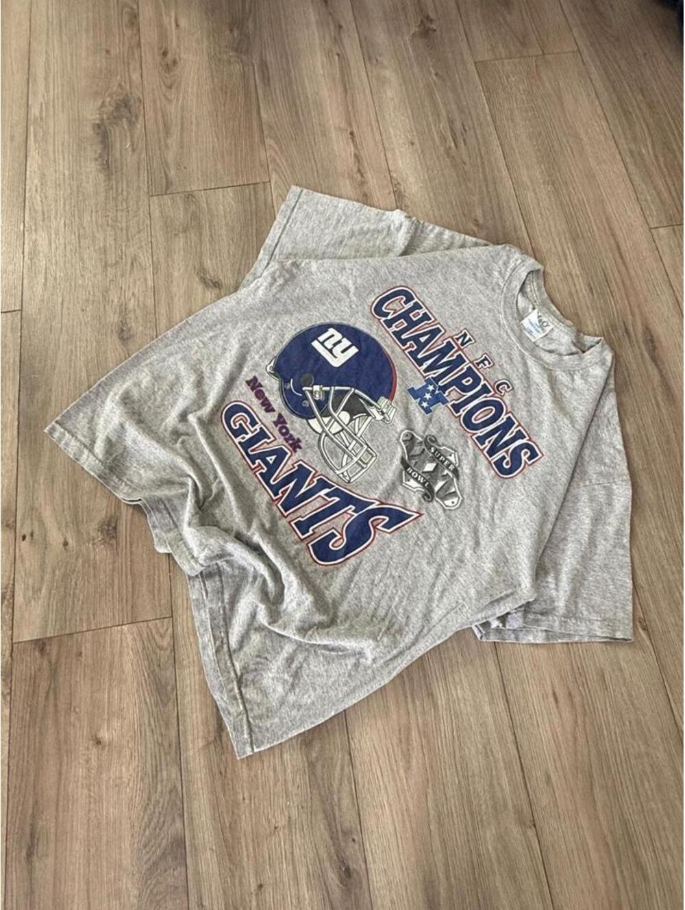 2000s Grey New York Giants NFL Tee